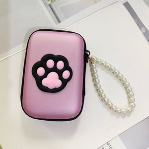 Oortjes Zipper Case – Hondenpoot Roze – Opbergtas met Rits – 12*8 cm – Oortjes zipper case – Hondenpoot roze design – Opbergtas met rits – 12*8 cm – Beschermt en organiseert je oortjes – Compact en handig – reizen en dagelijks gebruik