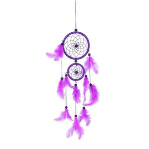 Leuke Dromenvanger met Veren – Roze/Paars – Betere Nachtrust – Slaapkamer Decoratie