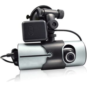 TechU™ Dashcam Voor en Achter Camera – M21 Grijs – Dashboardcamera – 2.7” Scherm – 140° Wijdhoeklens – G-sensor – Bewegingssensor – Parkeermodus – Loop recording – Nachtvisie – Incl. Achteruitrijcamera - voor auto