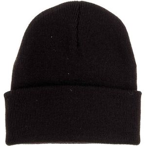 Muts met Rand - Beanie - Acryl - One Size - Donkerbruin