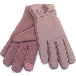 Dikke Handschoenen - Dames - One Size - Touchscreen Tip - Paars