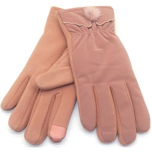 Dikke Handschoenen - Dames - One Size - Touchscreen Tip - Roze