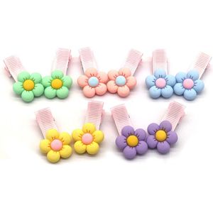 Haarklemmen voor Kinderen - Bloemen - Haarclips - 10 Stuks