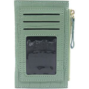 Portemonnee Krokodil - Pasjeshouder - Creditcard Etui - Kunstleer - 14x9 cm - Groen