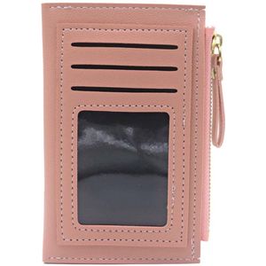 Portemonnee - Pasjeshouder - Creditcard Etui - Kunstleer - 14x9 cm - Roze