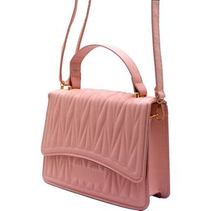 Tas Dames - PU Kunstleer - 21x16x8 cm - Roze