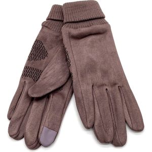 Handschoenen Effen - Dames - One Size - Touchscreen Tip - Paars