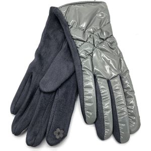 Handschoenen Shiny - Dames - One Size - Touchscreen Tip - Grijs
