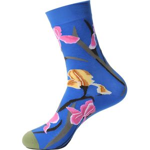 Sokken Unisex - Gekleurde Sokken met bloemen - Maat 38-45 - One Size Fits Most - Volwassenen - Mannen en Vrouwen - Grappige Sokken