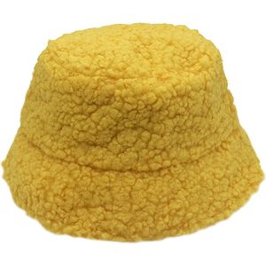 Bucket Hat Teddy - One Size - Geel