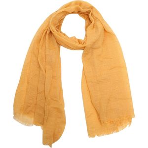 Sjaal Effen - Glitter - 180x90 cm - Geel