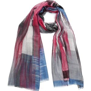 Sjaal met Strepen - Glitter - 180x90 cm - Meerkleurig