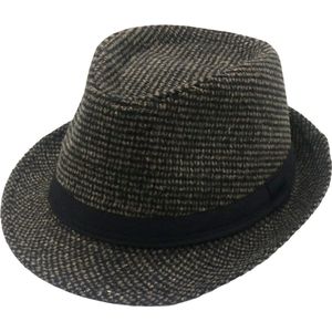 Trilby Hoed - Lengte 28 cm - Bruin