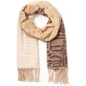 Warme Sjaal Dierenprint - 180x70 cm - Bruin Beige