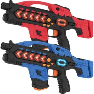 Lasergame set met 2 lasergeweren - KidsTag Plus lasergame geweren met veel extra's