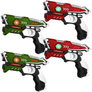 KidsTag Lasergame Set - Goedkope laserguns voor kinderen vanaf 6 jaar | Uitbreidbaar en geschikt voor maximaal 4 teams