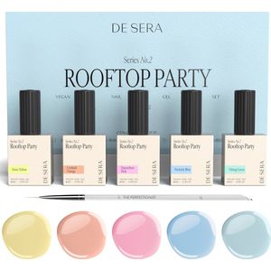 De Sera Gellak Set - Series No. 2 - Rooftop Party - Gel Nagellak Kleuren Set – Pastel - 10ML