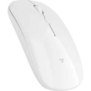 Trendfield Draadloze Muis - Oplaadbare Computermuis - Bluetooth - Ergonomische Muis met Stille Klik - Geschikt voor alle Laptops - Wit