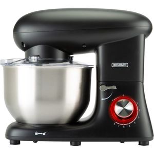 Bourgini Kitchen Chef Plus Keukenmachine - 5.5L Mengkom - 1400W - Zwart - Keukenmixer - Keukenrobot