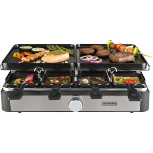 Bourgini Gourmet Raclette Grill Plus - 8 Personen - Regelbare Thermostaat