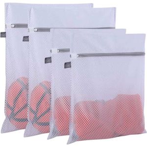 Waszakjes - Set van 4 Verschillende Wasnetjes -  Geschikt voor Schoenen/Kleding/Laken/Lingerie/Ondergoed - Laundary Bag - Travel Organizers