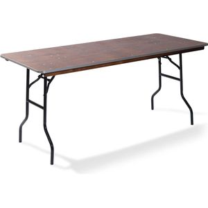 Bankettafel/klaptafel van hout, rechthoekig, 122x76 cm, 21122 - VEB-21122