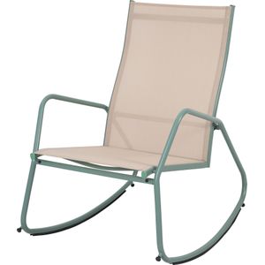 Essentials Brody Tuin Schommelstoel Groen Beige - 58351