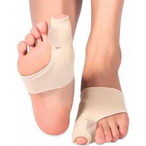 GO Medical Voorvoetsok Hallux Valgus met Bunionbeschermer - Universeel - Beige