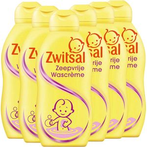 Zwitsal - Zeepvrije Wascreme - 6 x 200ml - Voordeelverpakking