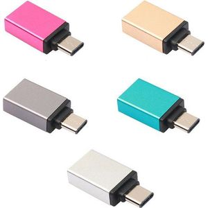 Card Reader \ Kaart Lezer USB Flash Driver Met Type C Aansluiting+ USB Hub - Geschikt voor Telefoons \ Smartphones \ Tablets - OTG - Zilver