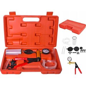 Complete Vacuum Tester Remontluchter Set - Remontluchting Set Met Vacuumpomp - Remontluchtingsset Voor Auto & Motor Remmen Ontluchten - Met Koffer