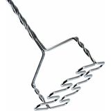 Excellent Houseware Aardappelstamper/pureestamper - staal/hout - vintage - 37 cm