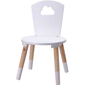 Houten kinderstoel wit
