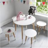 KidCollection - Houten Kindertafel - 60 x 60 x 41 cm - Wit