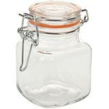 Excellent Houseware - Weckpot Mini - Transparant - Glas - 90ml - 4x Stuks