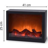 Ways - LED - Sfeerhaard - Zwart - Realistisch Vlammeneffect