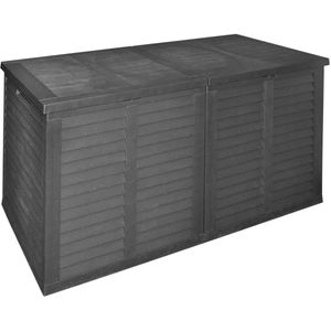 MaxxGarden Kussenbox - tuin opbergkist - opbergbox - 750 L - 155x66x80 cm - zwart