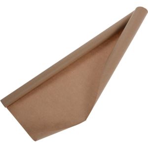 Rollen inpakpapier/cadeaupapier - 1x stuks - 300 x 70 cm - bruin - kraft papier - boeken kaften