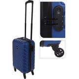 ProWorld Koffer ruitpatroon 28 L donkerblauw