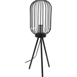 Art Deco decoratieve staande lamp zwart- modern- industrieel- 60cm hoog