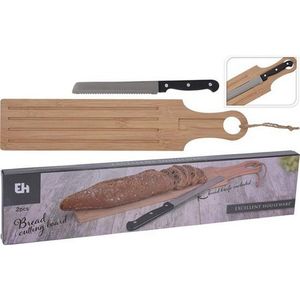 Ausgezeichnete Haushaltswaren -Holzbrotbrett mit Brotmesser