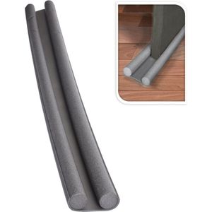Tochtstrip - tochtwering - grijs - foam - 93 x 3 cm - deur tochtstopper