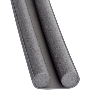 Tochtstrip - tochtwering - grijs - foam - 93 x 3 cm - deur tochtstopper