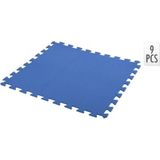 Free And Easy | Zwembadtegels van 9 stuks - 2,25m² - 50 x 50 x 0,4 cm - Blauw