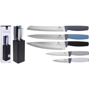 Excellent Houseware Messenset 5-delig in standaard verschillende Metaal Excellent Houseware Messenset (20.0000cm x cm)