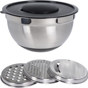 Mengkom/raspkom inclusief 3 raspen 25 cm - beslagkommen