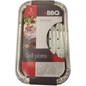 BBQ schaal | 5 stuks (185 x 115 x 10 mm)