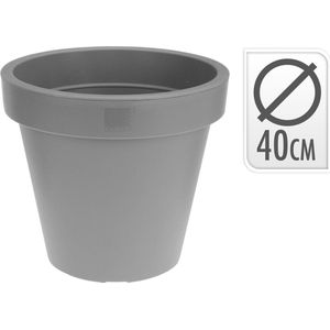 Bloempot - Ecken & Kanten - Grijs - Ø 40 centimeter - Binnen/Buiten
