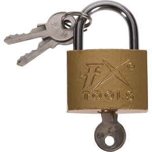 Messing hangslot - Materiaal: Messing, Merk: Silverline, Geleverd met 3