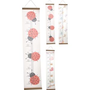 Meetladder Canvas 105cm multi Merkloos